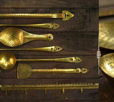 Ahar ✽ Brass ~ Kitchen set { Six piece set }